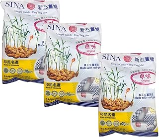 Ting Ting Jahe Sina Ginger Candy, 4.4 Oz 3pk