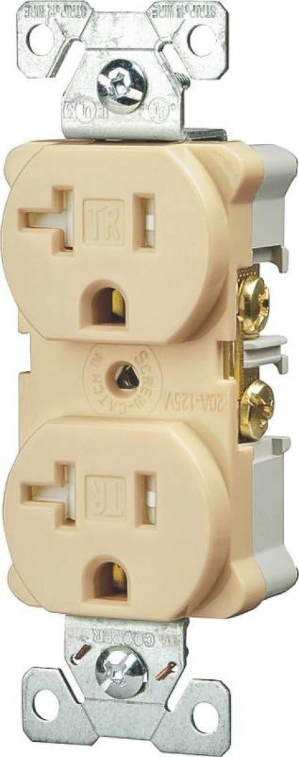 EATON TR1877W-BXSP Presa Elettrica Singola 20A Bianca Con Sicurezza Bambini