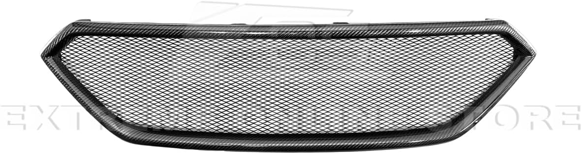 Replacement For 2022-Present Subaru WRX Models | JDM ChargeSpeed CS Style Carbon Fiber Front Bumper Upper Grille Guard Vent Cover WRX-22-Grille-CF