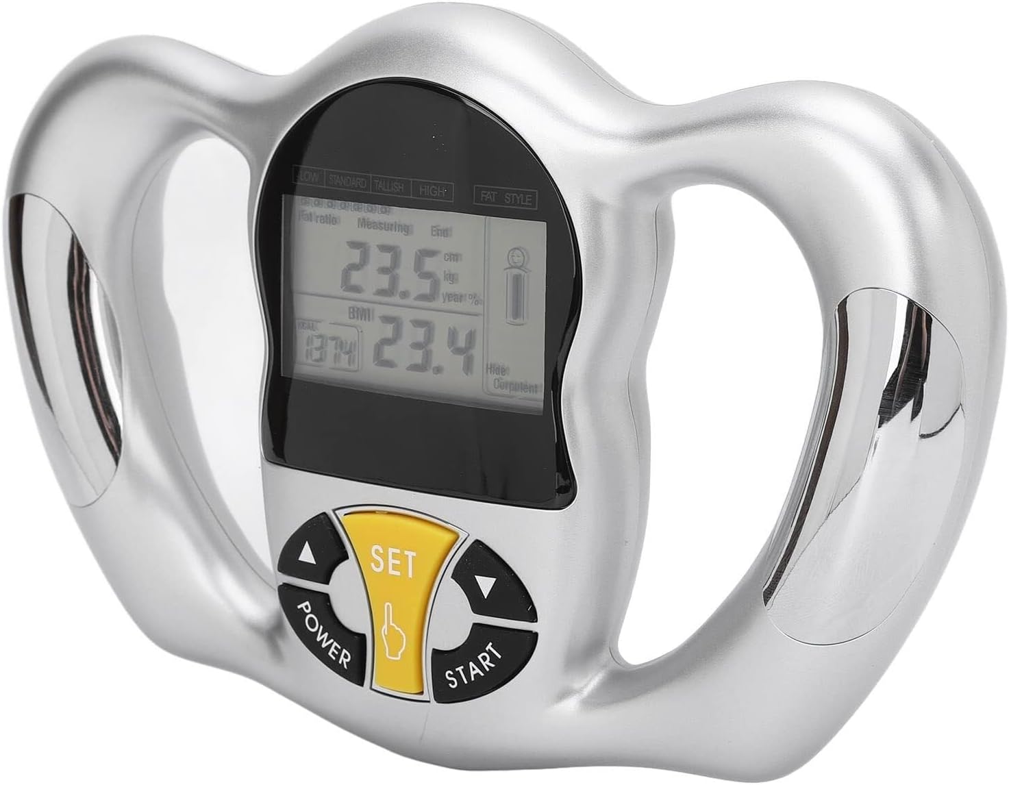 Applicable to Handheld Body Fat Tester, Body Composition Analyzer, Body Fat Measuring Instrument BMI Meter Fat Analyzer Body Fat Monitor Fat Measuring Device for Weight Loss, Health