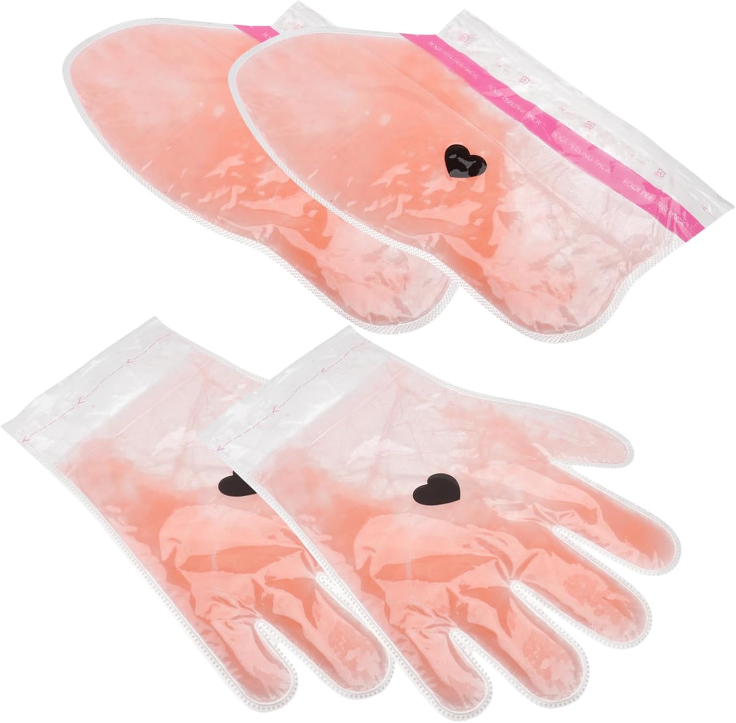 NOLITOY 2pairs Beauty Peach Wax Therapy Hand and Foot Covers Reusable Moisturizing Spa Wax Kit for Hand and Feet Care for Dry and Pampering Treatments
