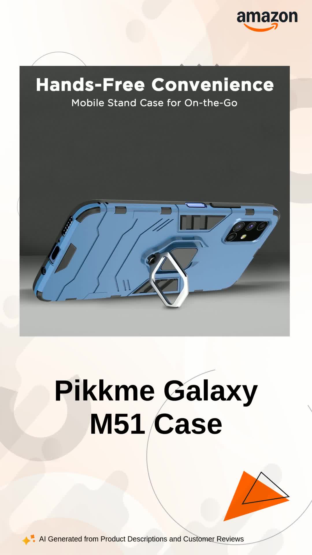 Pikkme Samsung Galaxy M51 Back Cover | D5 Tough Armor Bumper | 360