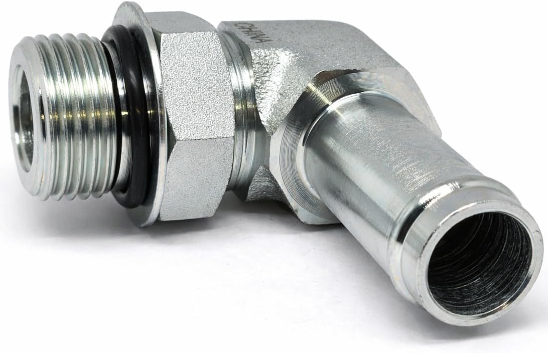 AF 4601-16-16 - #16 Male O-Ring Boss (1-5/16''-12 Threads) X 1 Hose Barb 90 Elbow