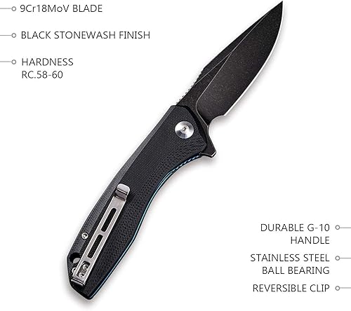 Miniatura 7 de CIVIVI Brazen Tanto Blade Bundled Baklash, gran juego de cuchillos EDC
