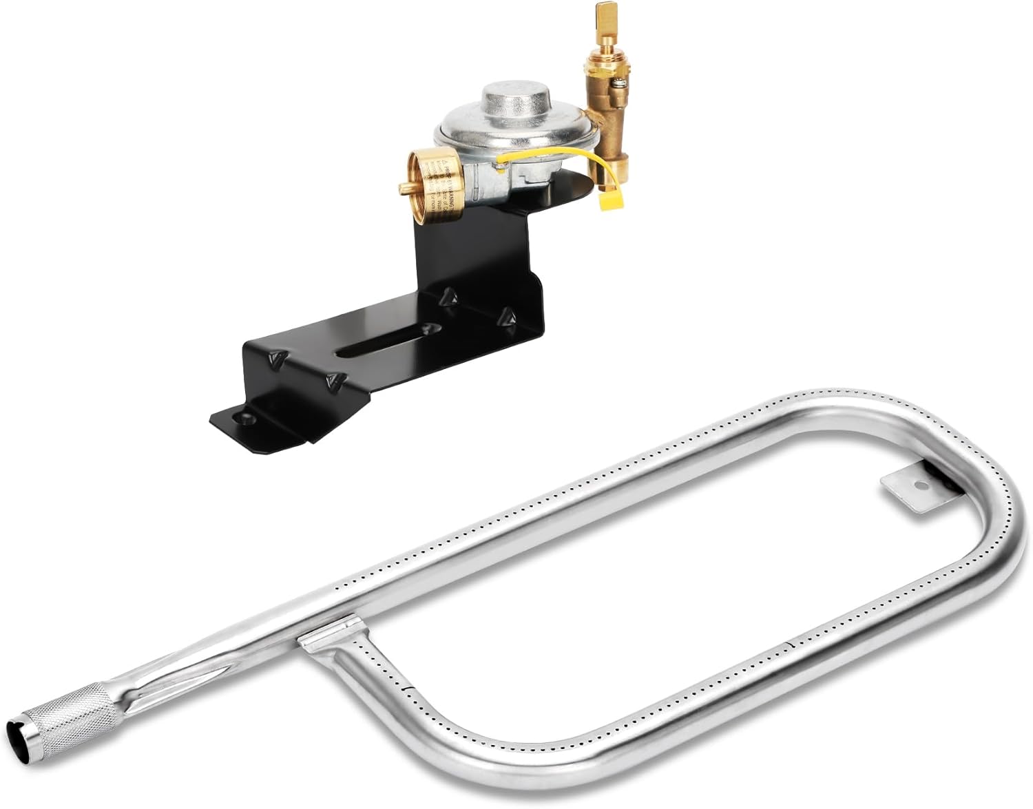 Upgraded 80477 Regulator 69957 Burner Tube Compatible with weber Q100/Q120 Series, 80477 Gas Regulator Replacement for weber Grill Parts: 516002, 516501, 386002. 69957 Burner Tube 80477 Regulator