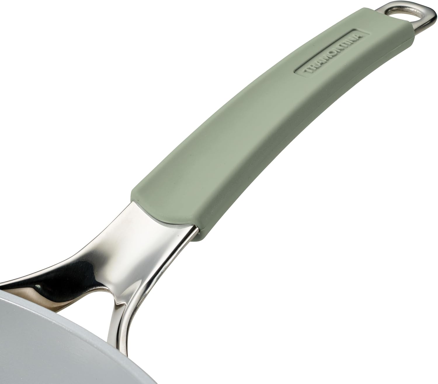 Tramontina Vue All-in-One Plus Pan Set, 5-Quart Ceramic Non Stick Cooking Pan with Glass Lid, Steamer Insert, Beechwood Utensils, Splatter Screen, Pot Holder, Green