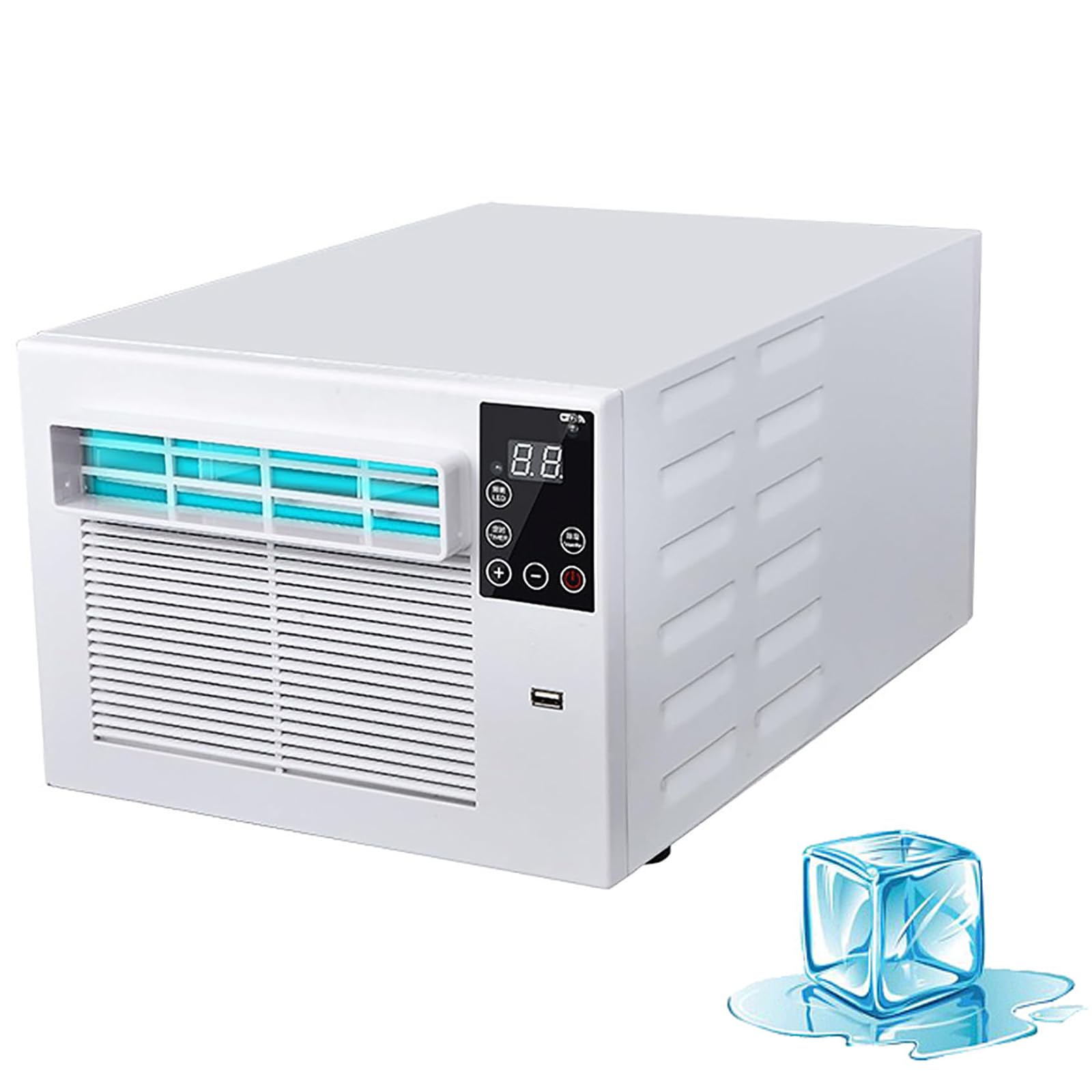 IMOYBBR 4800 Btu Portable Air Conditioner, 4-in-1 Compact Ac Unit & Dehumidifier – Low Noise, Easy Install, For Caravan, Camping, Motorhome, Tent, Rv, Camper