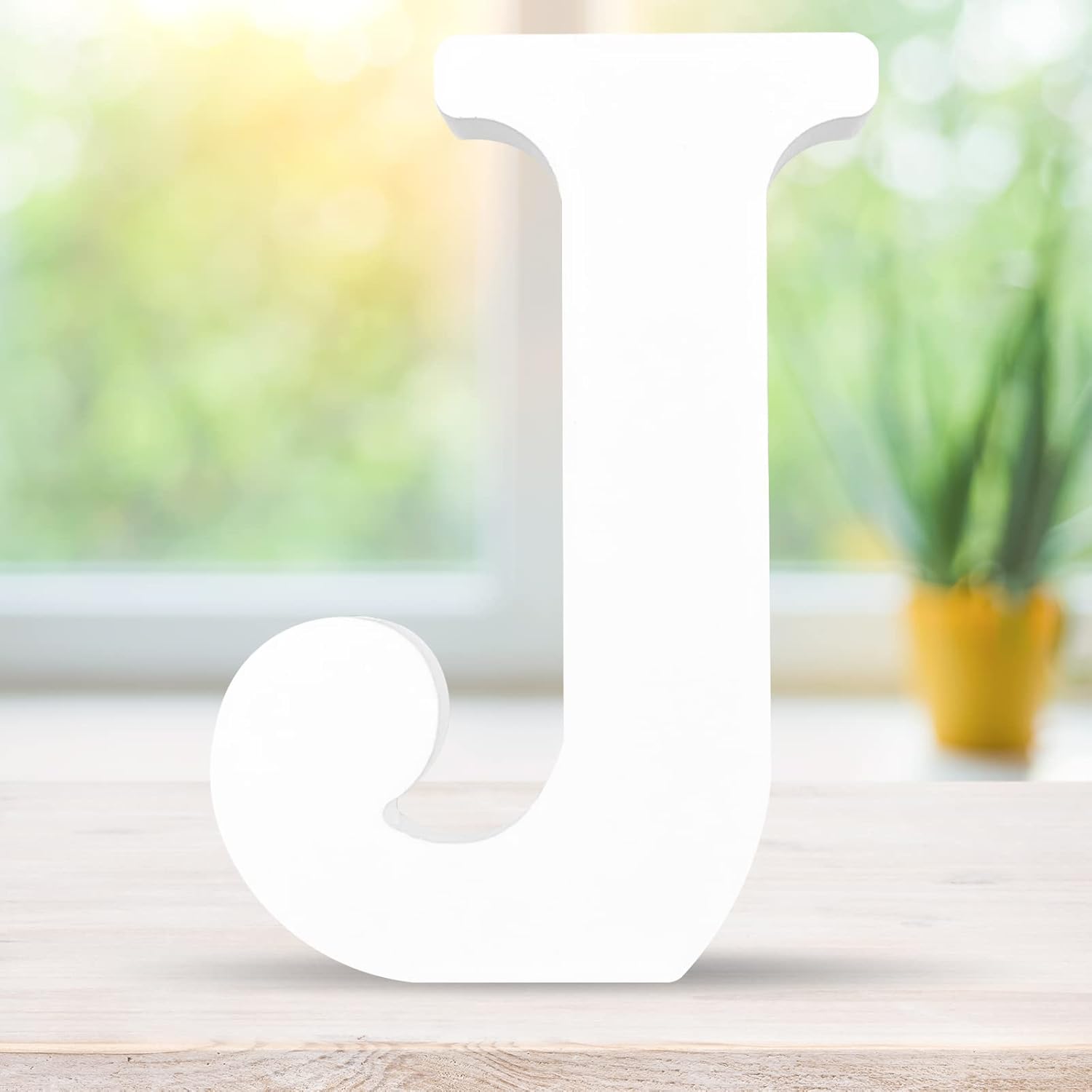 Amazon.com: CUXFLS 6 Inch 3D White Wooden Letters, Unfinished Wood Alphabet for Letter Board ...