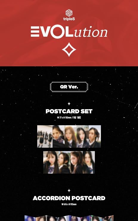 tripleS EVOLution Mujuk Mini Album Full 3 Version SET Standard A Version+Standard B Version+QR Version+Tracking Sealed