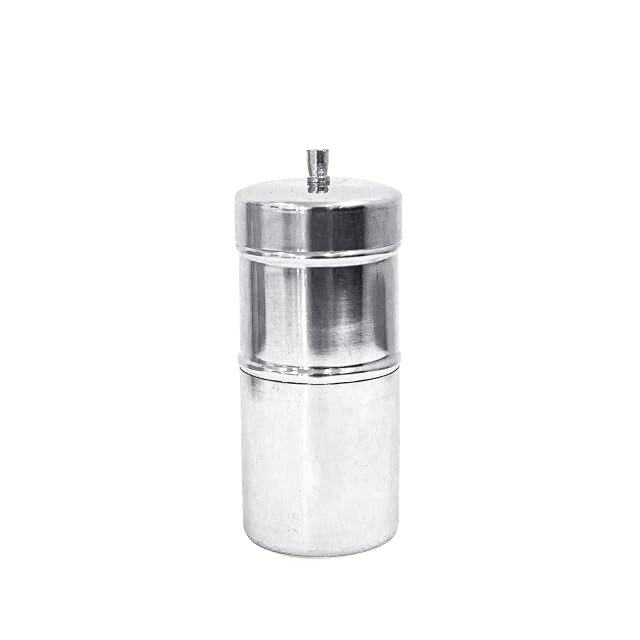 Traditional Stainless Steel South Indian Filter Coffee Maker for Authentic Drip Kaapi Reusable Phin Kumbakonam Pour Over Percolator