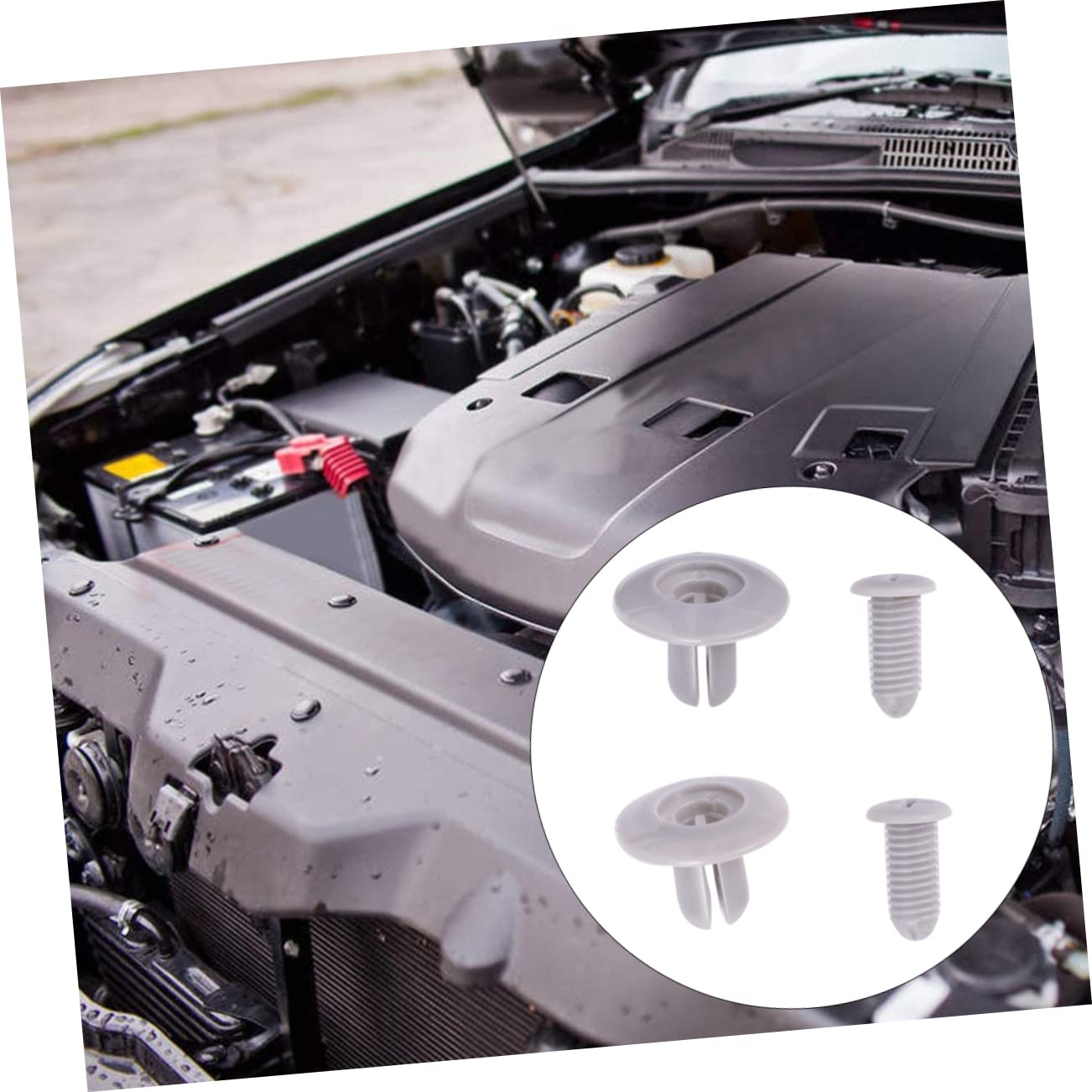 50pcs Plastic Fastener Rivet Clips for Auto Bumper Fixation