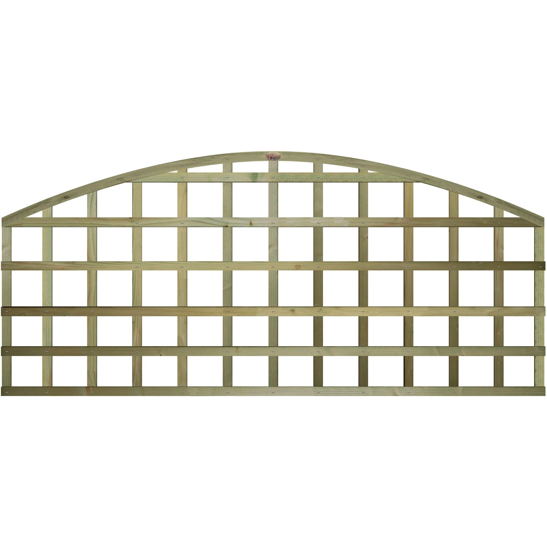 Fence Trellis Topper, 6ft x 2ft Standard Arch Top Wooden Garden Panel