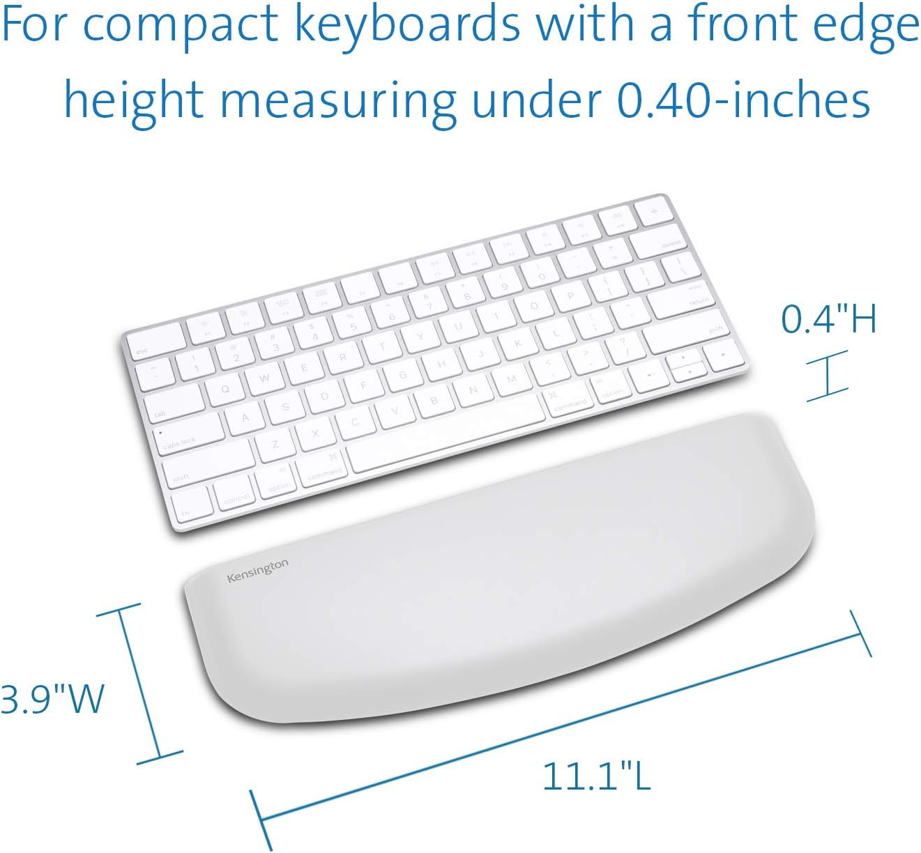 Kensington ErgoSoft Wrist Rest for Slim, Compact Keyboard-Gray : Office Products