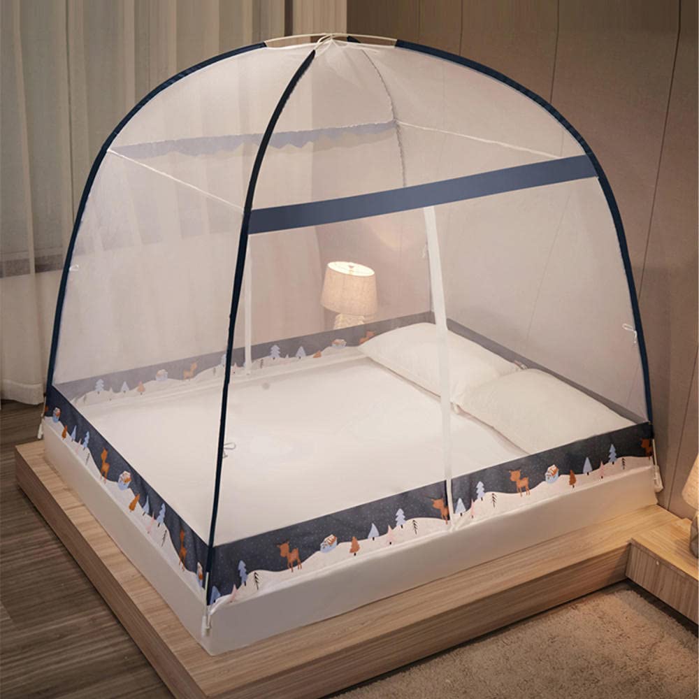 SGFBDZLK Portable Foldable Mosquito Nets Mosquito Mesh Net Mosquito Net for Bed Fine mesh Mosquito Net for Bed Portable Tent Mosquito net-120 * 200cm