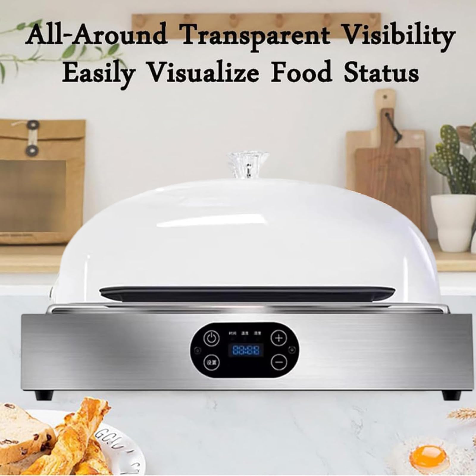 UMJIGF Electric Dough Bread Proofing Box / 40L Bread Proofer Box with Humidity & Temperature 24-50°C, 99H Timing/Sourdough Bread Proofer Fermenter Chocolate Melter/Convenient Storage,