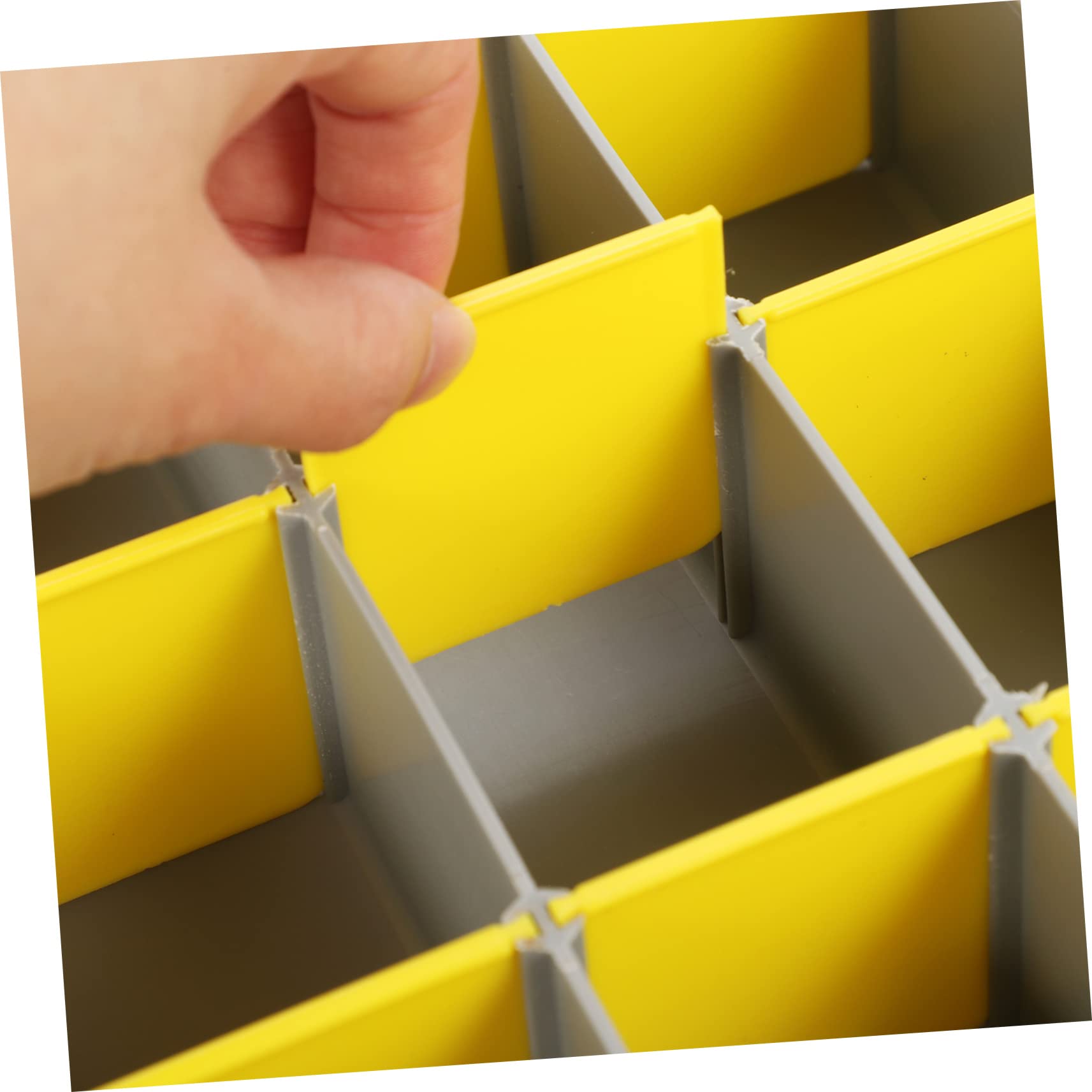 SHINEOFI Scatola Portautensili Portatile Divisori Rimovibili Grande Capacità in Pp Finitura Liscia per Organizzazione Viti e Piccoli Accessori
