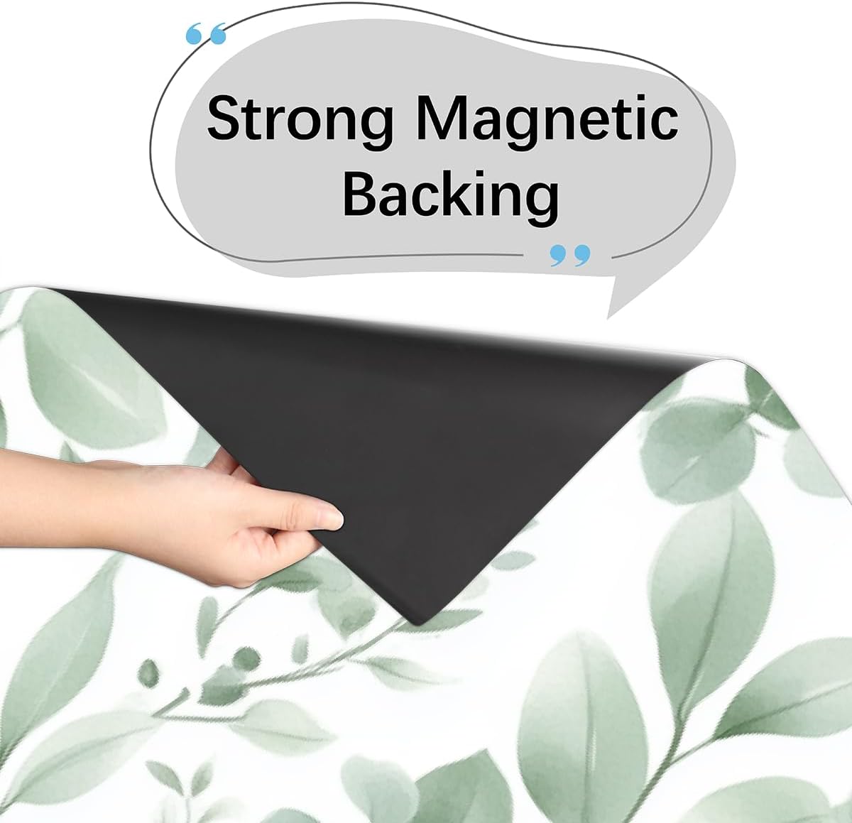 Dishwasher Magnet Cover Sage Green Eucalyptus Leaves Plant Refrigerator Magnetic Sticker Covers,Dish Washer Door Front Fridge Panel Decal for Kitchen Decor,23x26IN