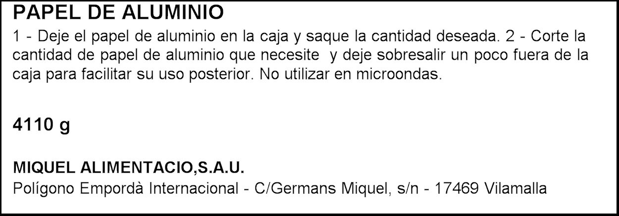Mical Profesional - Papel Aluminio - 300 m