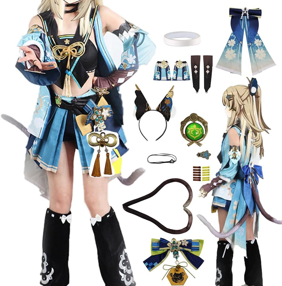 Kirara Costume Kirara Cosplay Outfit Suit Uniform With Wig Full Set Halloween Women