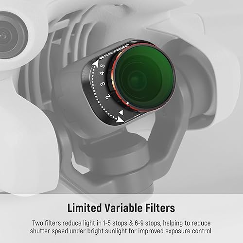 Miniatura 74 de NEEWER Juego de filtros ND/PL compatibles con DJI Mini 4 Pro, 6 unidades UV CPL ND8/PL ND16/PL ND32/PL ND64/PL Polarizador de densidad neutra