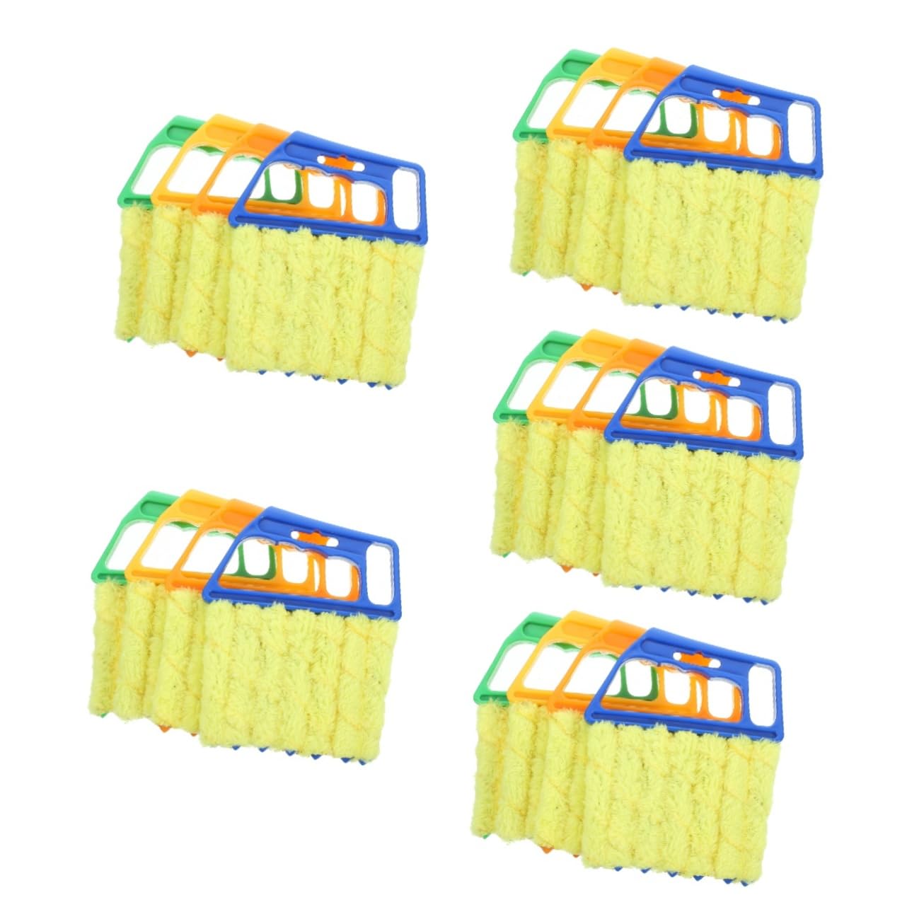 FRCOLOR 20piezas Herramientas De Limpieza para Persianas Duster para Ventanas y Conductos De Aire Cepillo De Limpieza Desmontable y Lavable Vibrantes