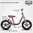 JOYSTAR 10 Inch Toddler Balance Bike 2 Year Old Push Bicycle with Footrest 10 Glider Bikes No Pedal Bicycle Training Bikes Baby Birthday Gifts for 2-4 Girls Pink