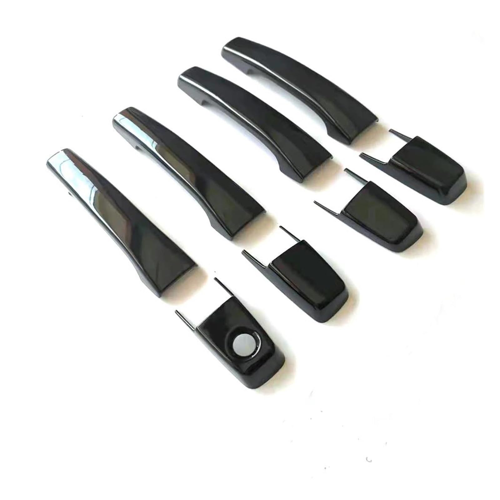 Kvkqmlfeaw One Color Outer Door Handle 1Set For Pajero 2007-2021 Car Door Handle Protective Panel Outside Door Handle Cover Exterior Handle
