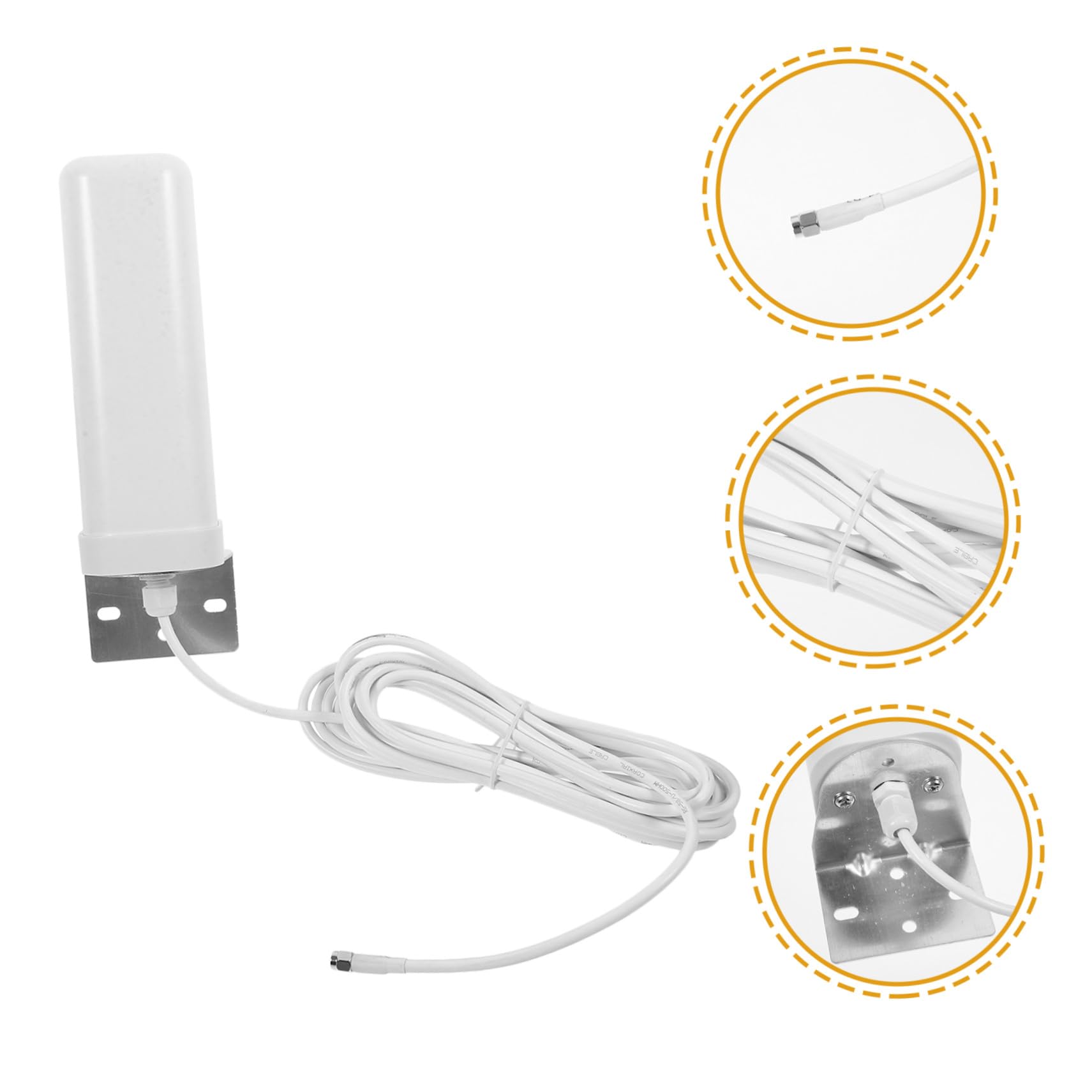 jojofuny Antenna Omnidirezionale per Esterno e Antenna Direzionale per Router Lte Supporto Frequenze Complete Facile Installazione su Tetto e Segnale Stabile e Potenziato