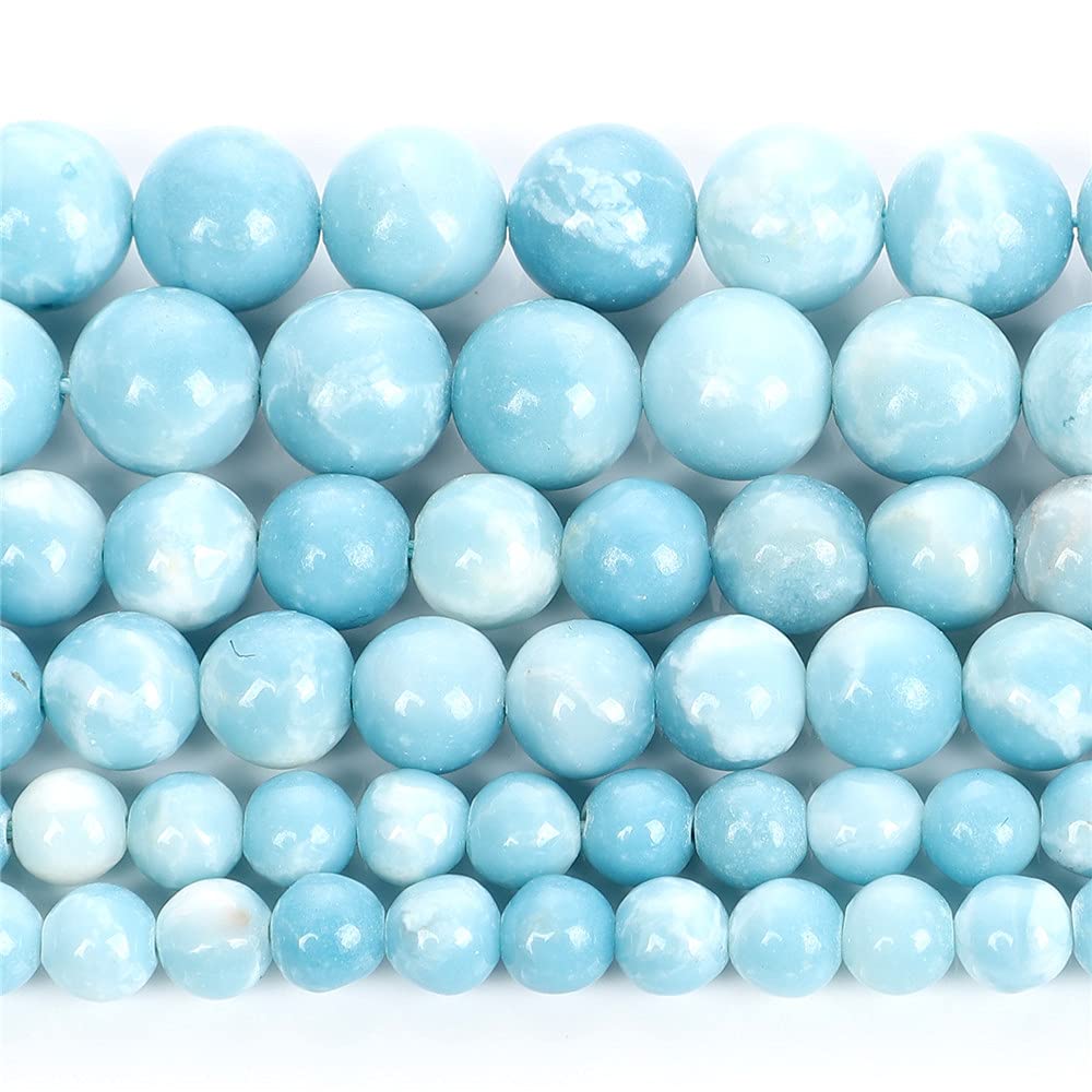 Perles rondes en pierre naturelle pour fabriquer vos bijoux d'été bohèmes