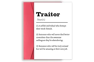 Naughty 'Leaving' Definition Cards for Coworkers, a Hysterical Farwell Present