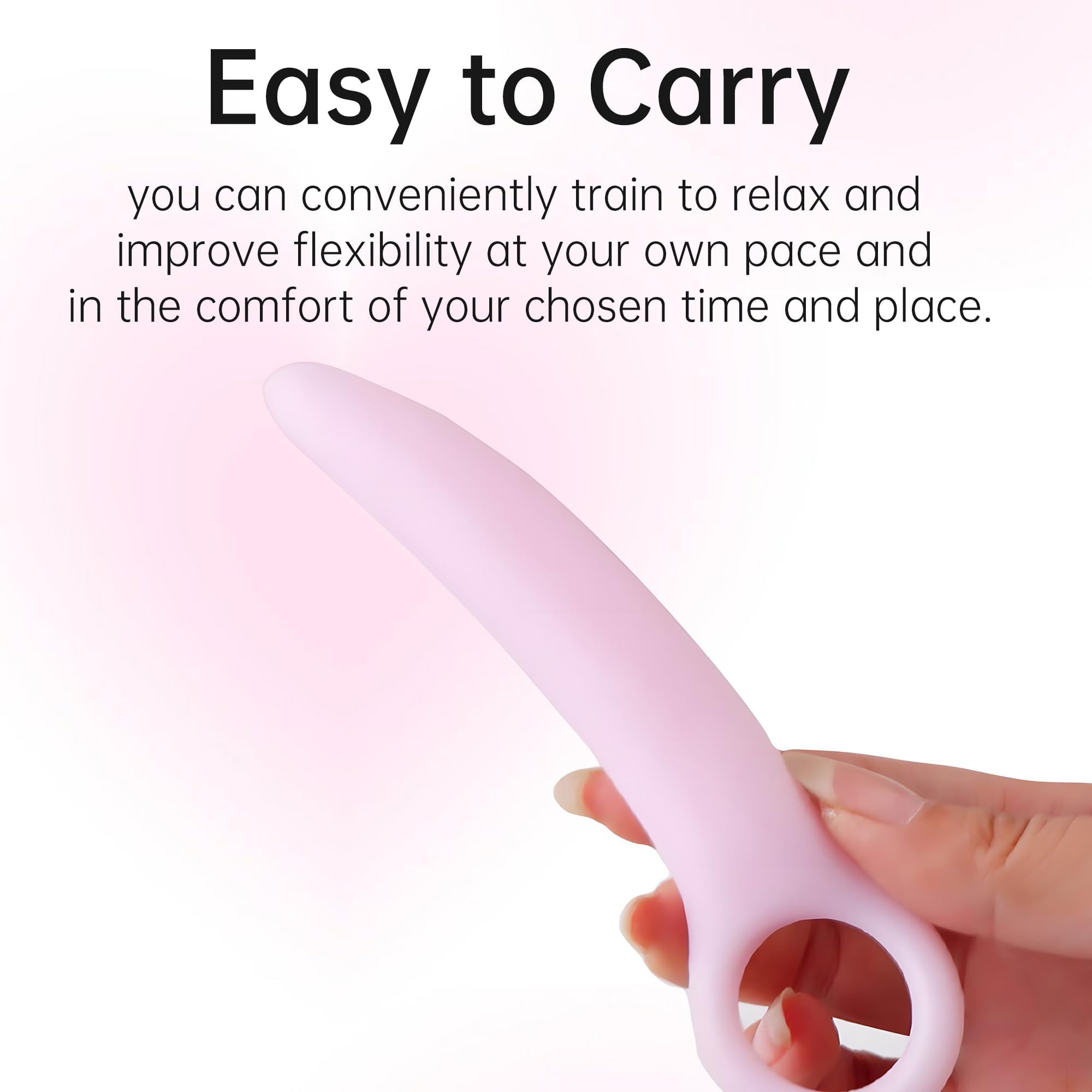 5 Pezzi Kit di Dilatatori Vaginali in Silicone Plug Vagina Plug Anale Set di Allenamento Ano Rosa per Uomini Donne Weimob