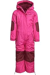 Toddler Girls Snowsuit - Fleece Lined Hooded One Piece Snow Coveralls for Toddler and Baby Girl (Sizes: 18M-6X)