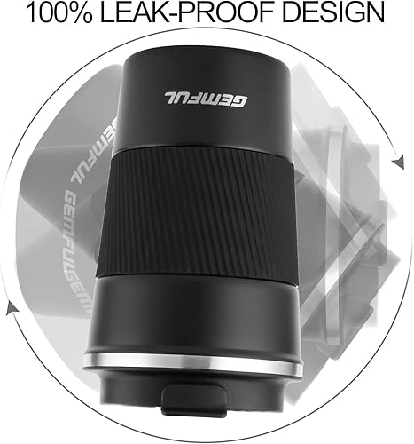 Miniatura 5 de GEMFUL Taza de café de viaje de 17 oz para llevar con tapa, vasos aislantes de acero inoxidable reutilizables, vaso de viaje a prueba de fugas,