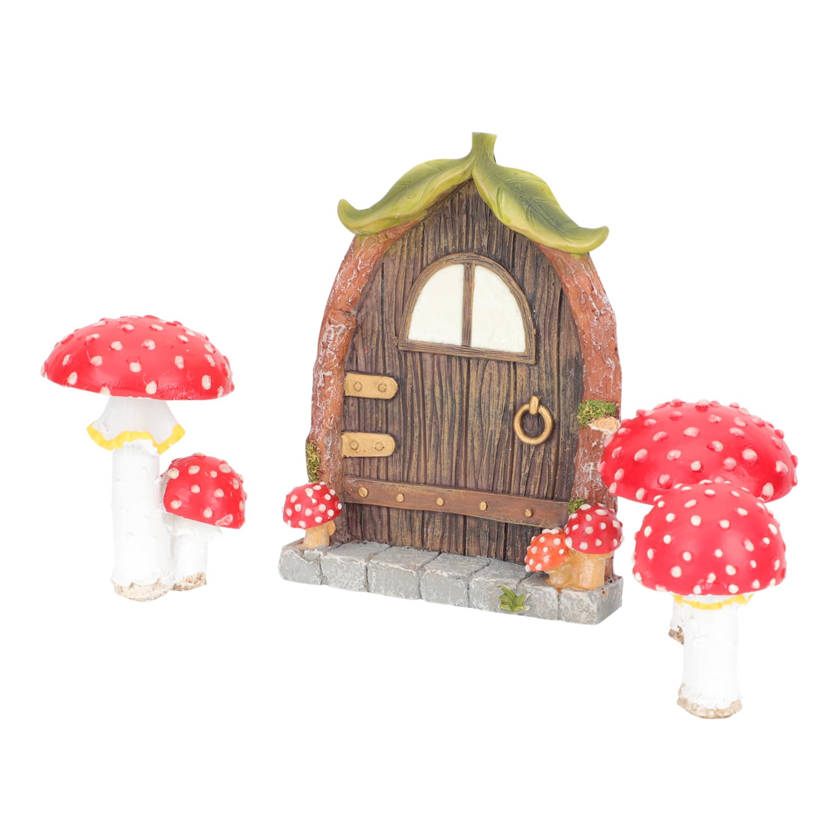 Porte Décoration de Jardin Résine Champignon pour Arbre Terne
