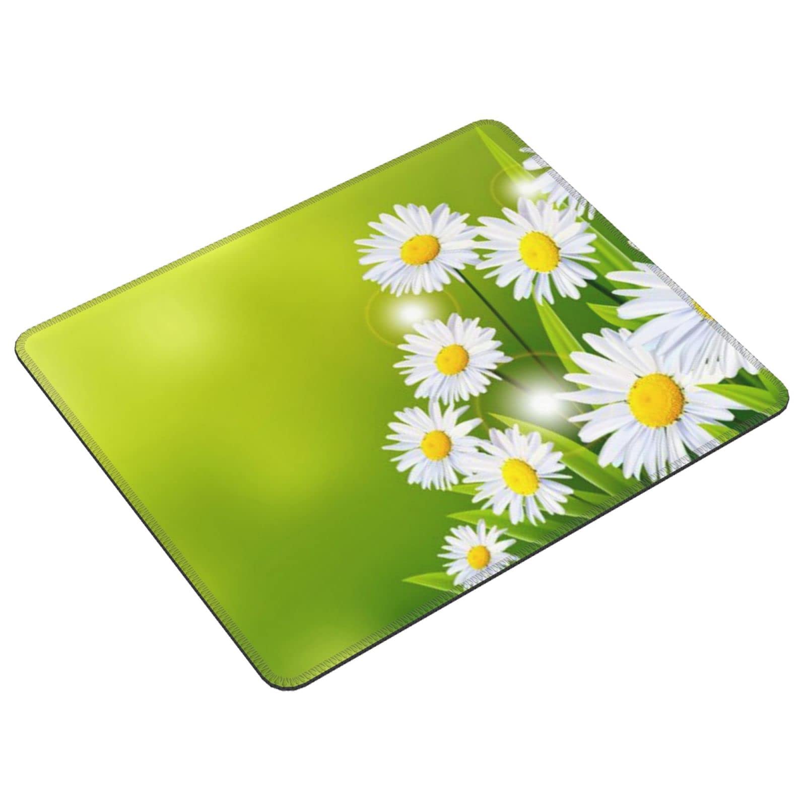 Tappetino Per Mouse Floreale Con Bordi Cuciti, 20x20 Cm, Antiscivolo E Preciso Per Computer