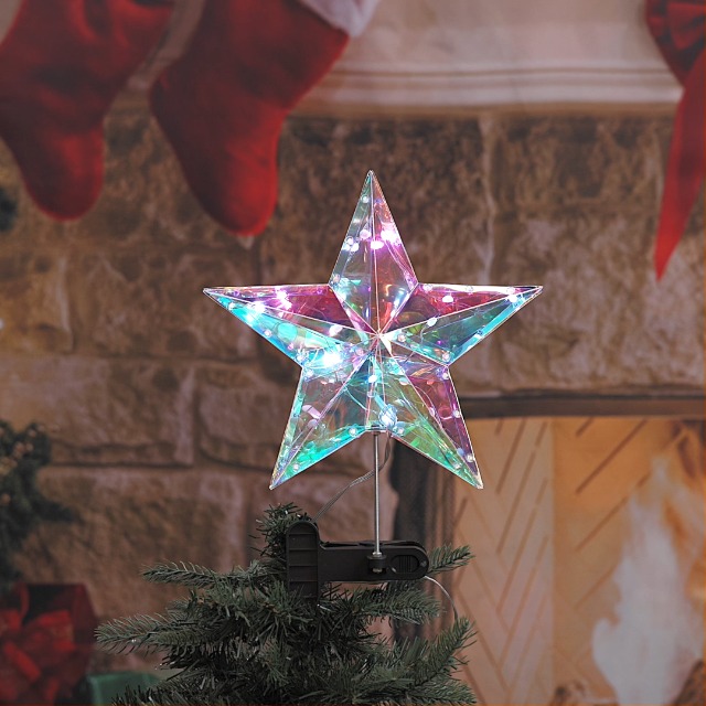 Amazon.com: Kurt Adler 13.25-inch Multicolor RGB Holographic Star