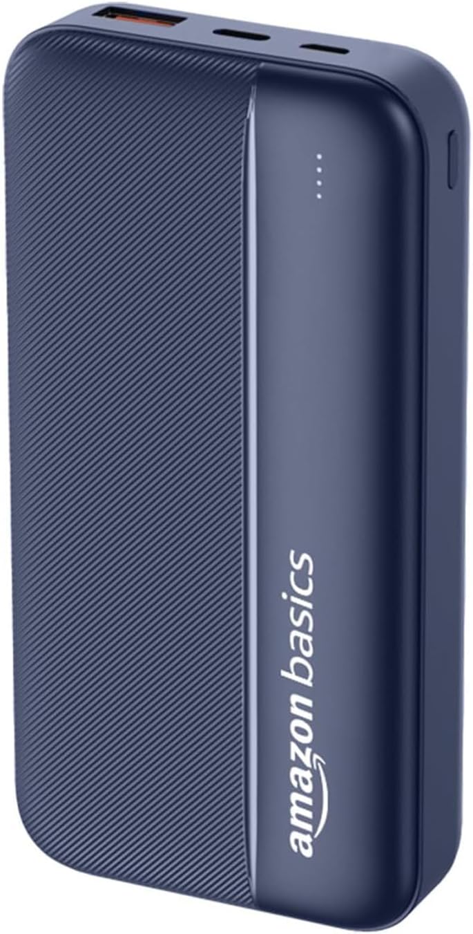20000 mAh Power Bank | 22.5W Fast Charging | Dual Output & Input | Charge 3 Devices Simultaneously | for Smartphones, TWS Earbuds, Speakers, Tablets (Dark Blue)