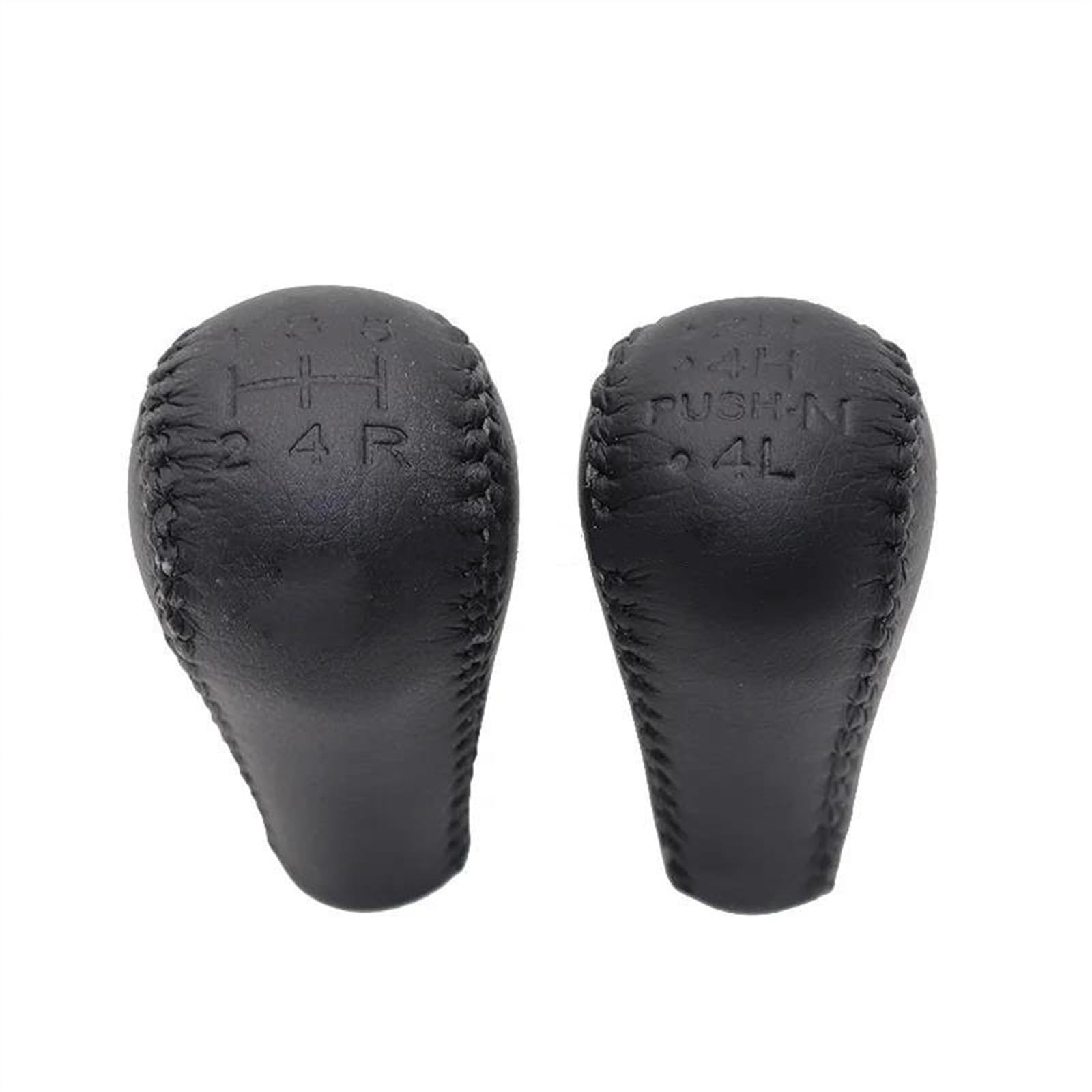CAVINBDZ for Nissan for Patrol GU Y61 5 Speed Lether Car Gear Shift Konb Gaiter Shifter Knob Transmission Gear Knob(Pair Black)