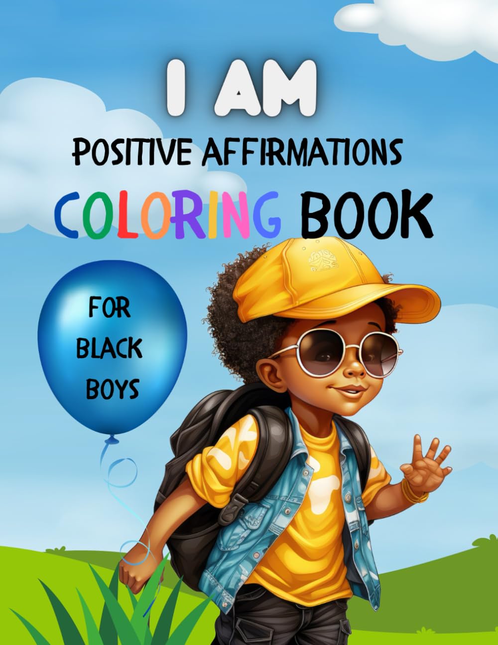 I AM Positive Affirmations Coloring Book for Black Boys: Inspirational Confidence Building Book for Young African American, Black and Brown Boys