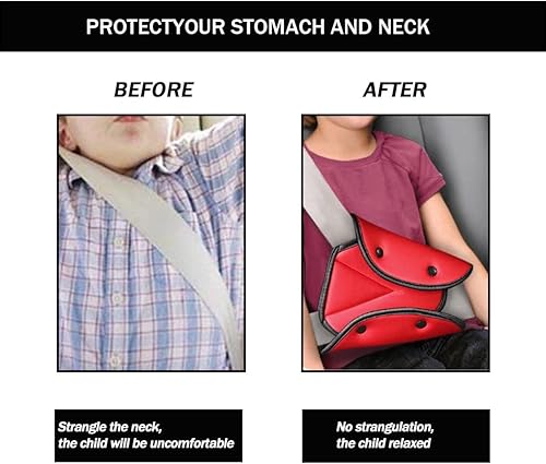 Miniatura 3 de gunhunt 2 ajustadores de cinturón de seguridad para niños, ajustador de cinturón de seguridad triangular para adultos y niños, ajustador automático