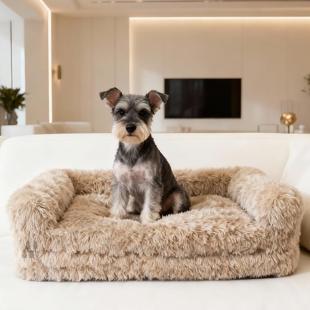 Lit pour chien mémoire de forme imperméable et lavable