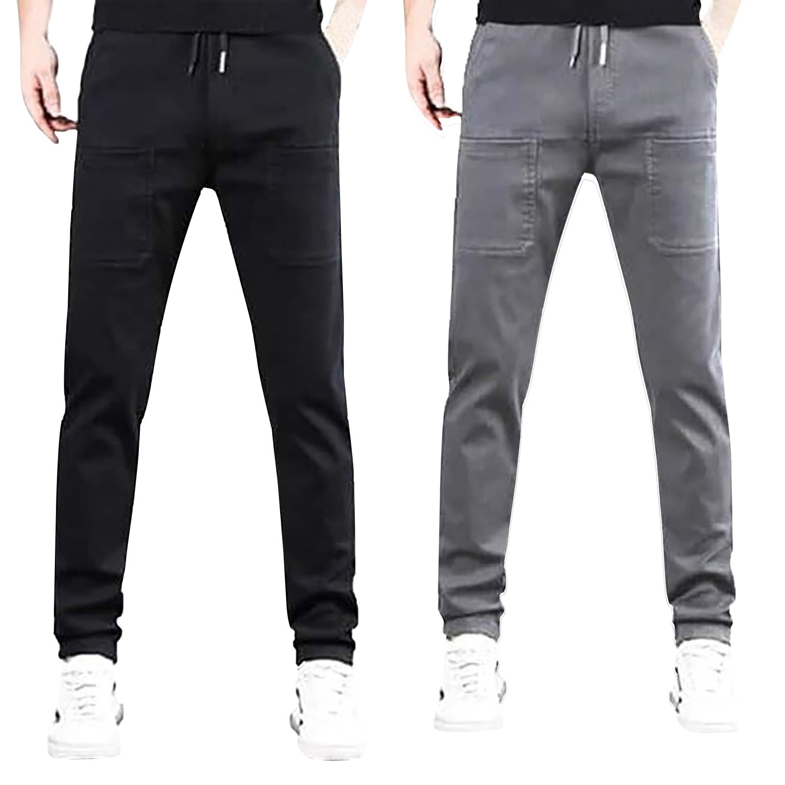 Pantalones de chándal largos para hombre, pantalones de ocio, monocolor, pantalones de fitness, pantalones ajustados, para exteriores, transpirables, rectos, cómodos, pantalones de verano, ligeros
