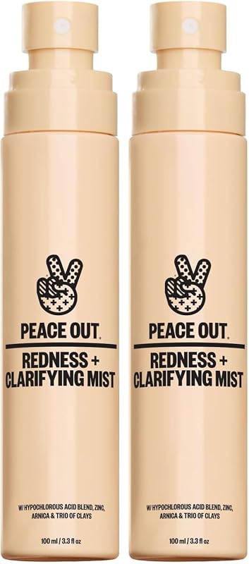 PEACE OUT Spray Facial com Ácido Hipocloroso, 2 unidades