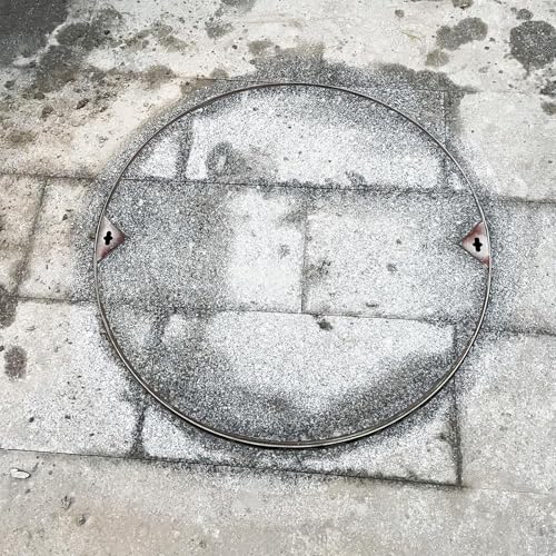 Couvercle de regard de visite 15 5/7 po encastré et robuste - 7
