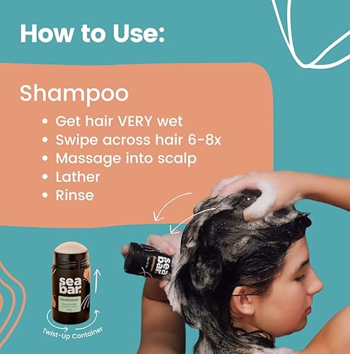 Miniatura 4 de Barra acondicionadora  Champú para cabello totalmente natural  Vegano, sin sulfatos, respetuoso con el medio ambiente, embalaje reutilizable sin