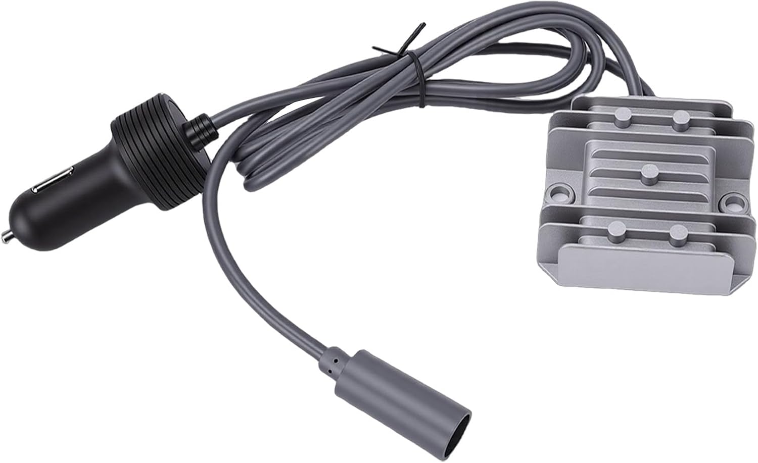 DC Boost Converter 12V to 30V 3.5A 105W Voltage Step Up Regulator for Mini Dish Satellite Equipment, with Car Lighter Plug and 18AWG Wiring for Extended 120M Cable Length