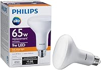 Vista 2 de Philips LED Bombilla BR30 regulable: 650 lúmenes, 2700 Kelvin, 9 vatios (equivalente a 65 vatios), base E26, blanco suave, paquete de 8