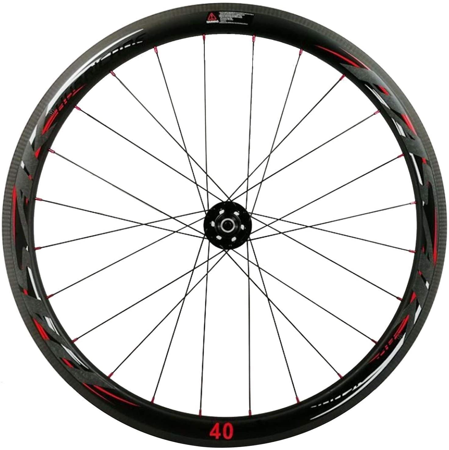 Wheelset Ruedas de bicicleta de fibra de carbono, altura del anillo de 24 hoyos 40 mm Road Bike Wheelset 70 0C 23C/25C/28C/32C/35C/38C Neumáticos ruedas de carretera de freno de disco road Wheel
