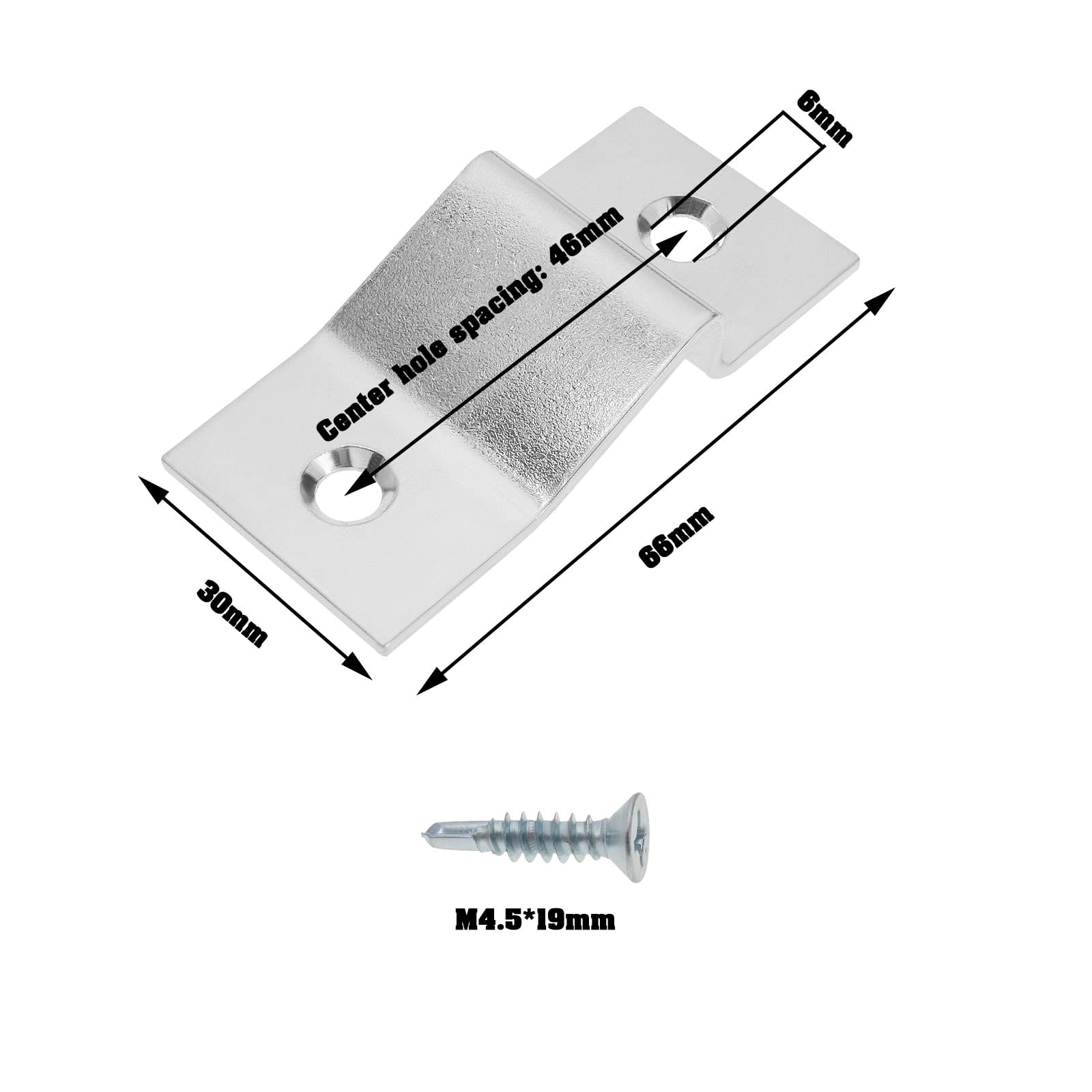 ECSiNG Door Stopper Door Festival Sliding Plate 7192004AG Compatible with Fiat Ducato Compatible with Peugeot Boxer Compatible with Citroen Jumper Silver - Image 4
