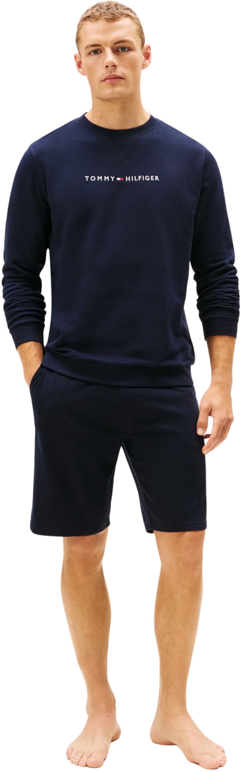 Tommy Hilfiger Herren Sweatshirt Track Top ohne Kapuze